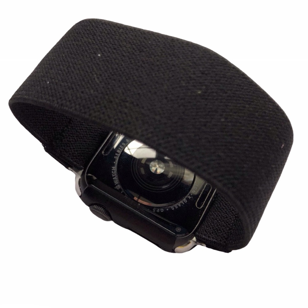 Black Elastic SOLO Loop Band Apple Watch 44/45mm NEW - Picture 2 of 7